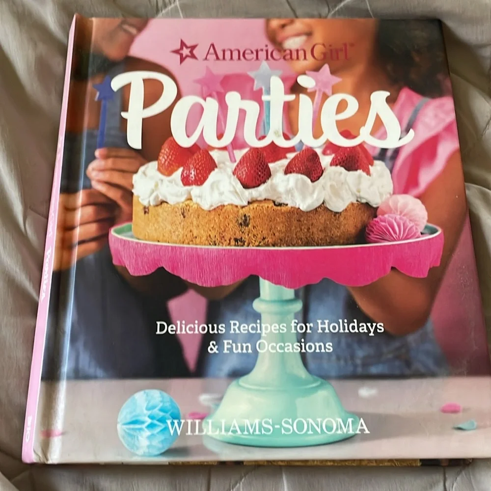 American Girl Williams Sonoma Baking Parties 2 Cookbook Lot Kids Recipes